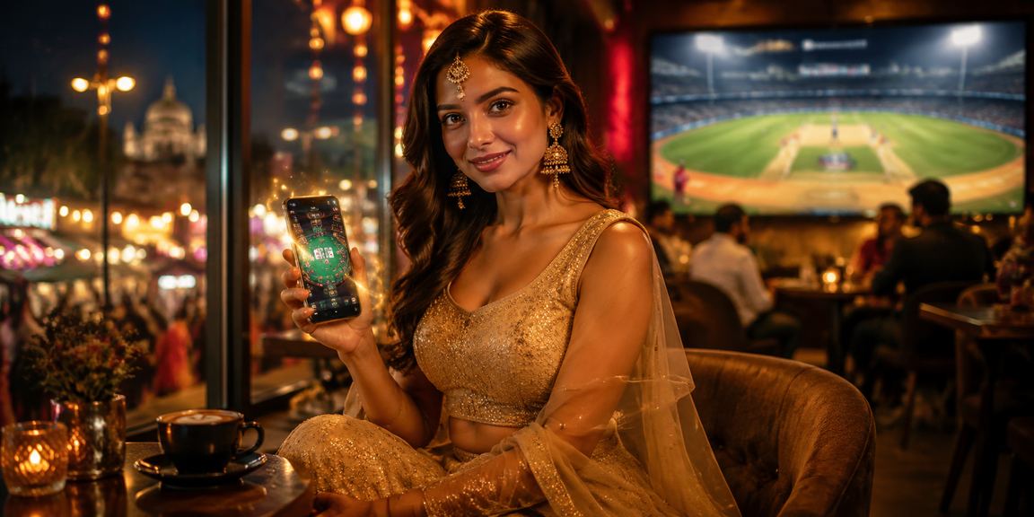 VIP player enjoying cricket betting and casino experience in India